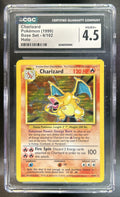 Charizard Unlimited #4/102 Set Rare Holo CGC 4.5