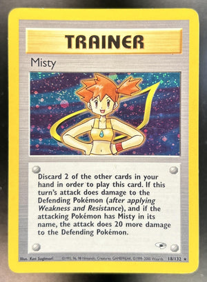 Misty Gym Heroes 1st Edition #18/132 Holo MP