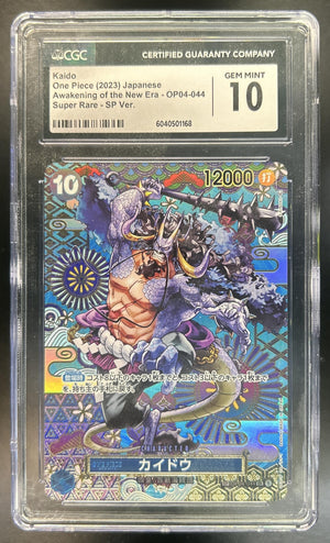 Kaido The Best JP Awakening of a New Era #OP04-044 Super Rare - SP Ver. CGC 10