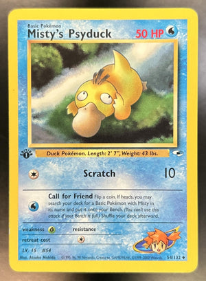 Misty's Psyduck Gym Heroes 1st Edition #54/132 NM/LP