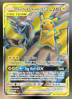 Pikachu & Zekrom Sun Moon Team Up #162/181 MP