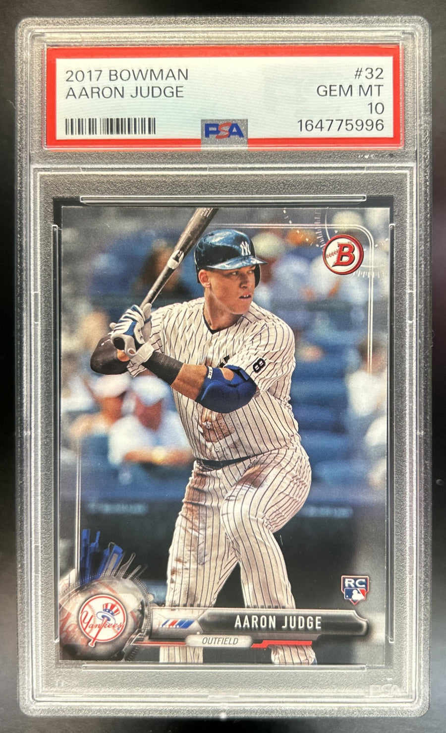 Aaron Judge 2017 Bowman #32 RC Yankees PSA 10