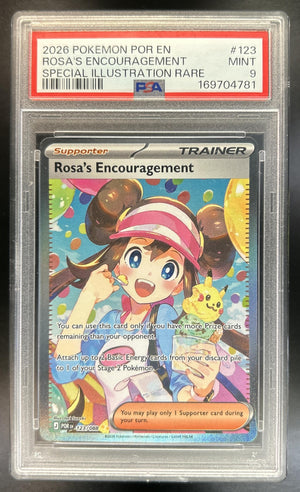 Rosa's Encouragement Perfect Order #123/088 Special Illustration Rare PSA 9