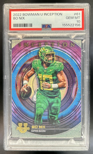 Bo Nix University Inception #61 PSA 10