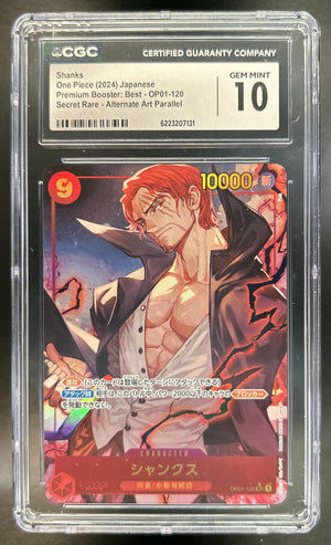 Shanks Romance Best #OP01-120 Secret Rare CGC 10