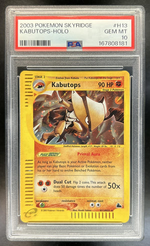 Kabutops Skyridge #H13/H32 Holo PSA 10
