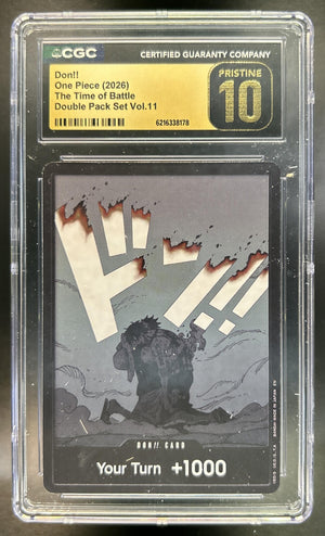 DON!! The Time of Battle #NNO Double Pack Set Vol.11 CGC Pristine 10