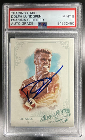 Ivan Drago 2015 Topps Allen & Ginter #229 PSA 9 Auto Grade