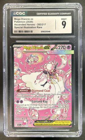 Mega Diancie ex Ascended Heroes #282/217 Special Illustration Rare CGC 9
