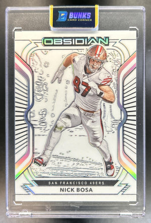 Nick Bosa 2020 Panini Obsidian #19 Electric Etch Contra 49ers