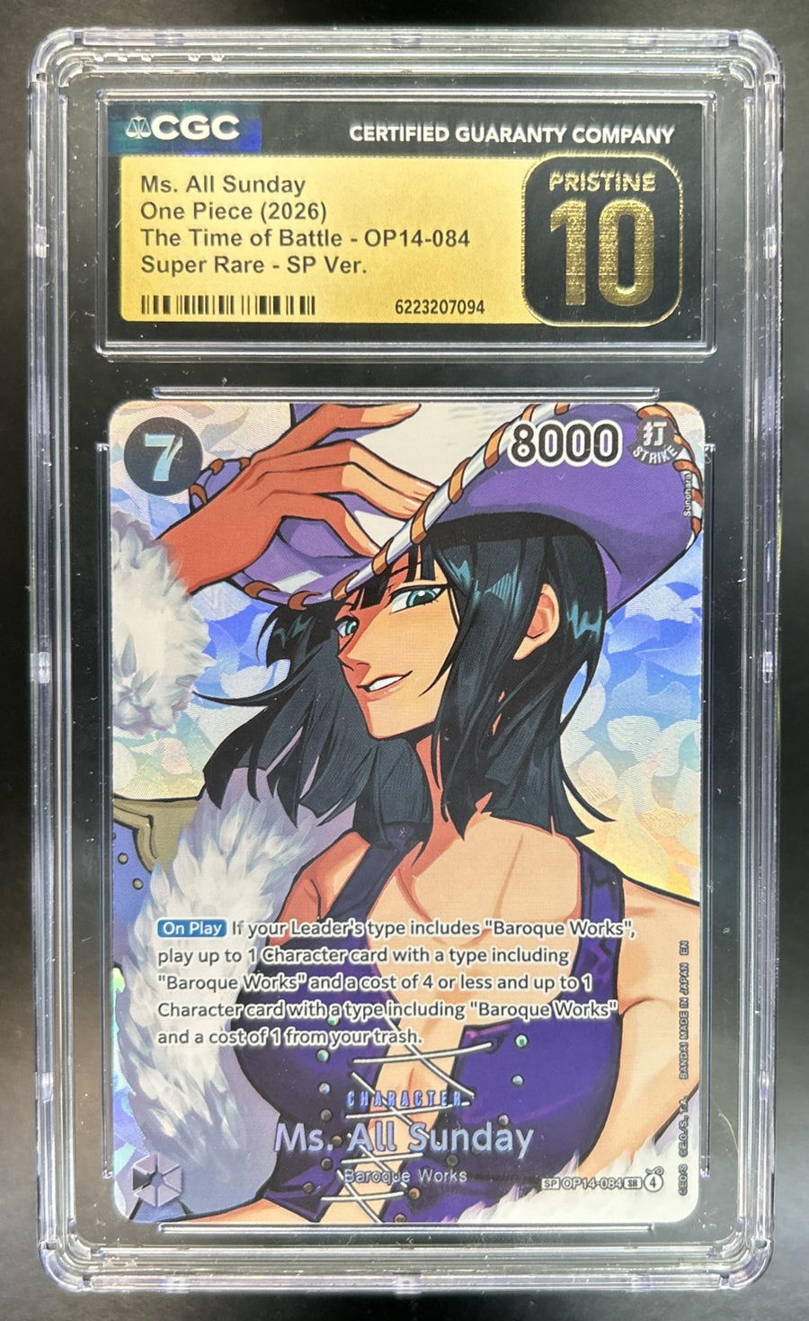 Ms. All Sunday The Time of Battle #OP14-084 Special Card CGC Pristine 10