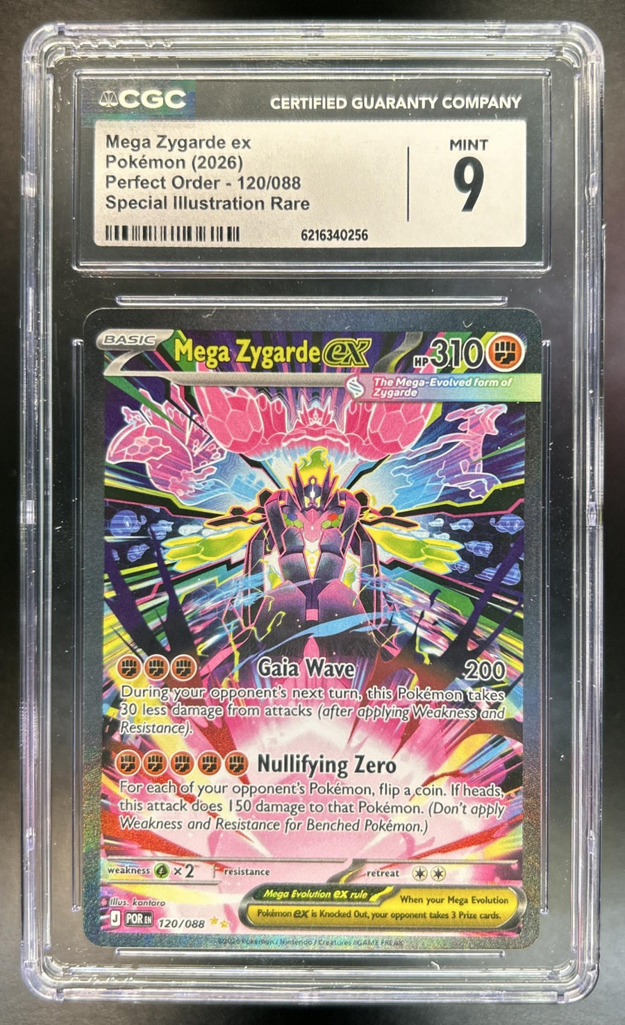 Mega Zygarde ex Perfect Order #120/088 Special Illustration Rare CGC 9