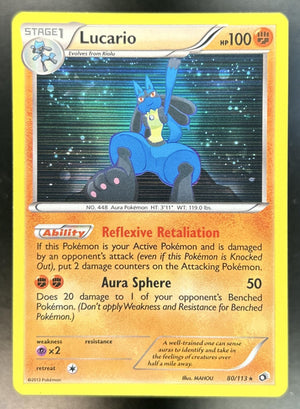 Lucario Black & White Legendary Treasures #80/113 Holo