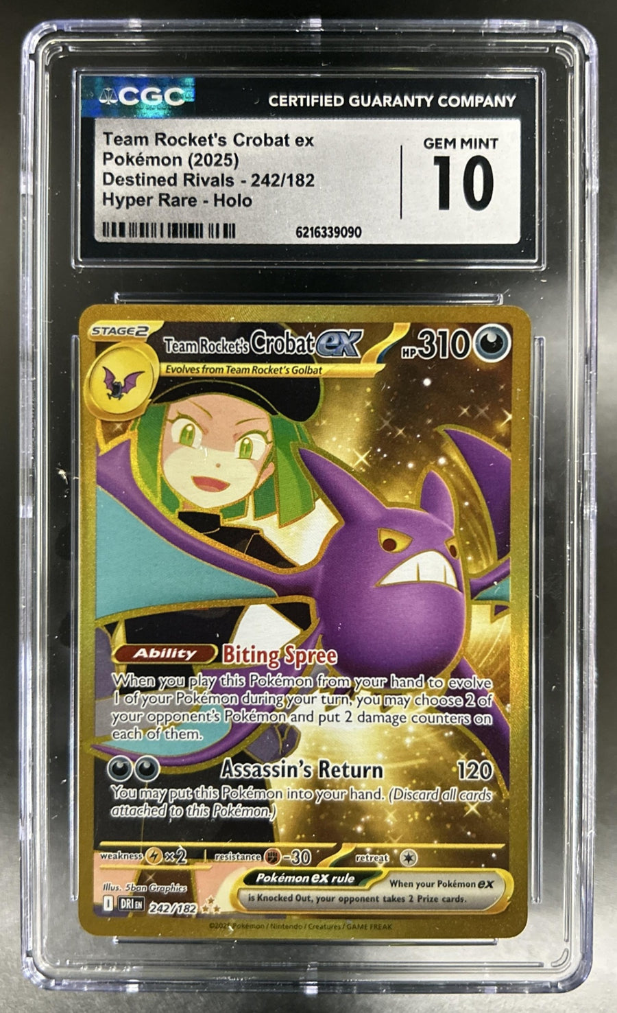 Team Rocket's Crobat ex front image