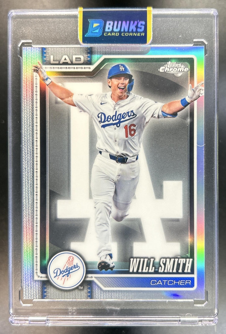 Will Smith 2026 Topps Chrome #240 Lightboard Logo Refractor Dodgers
