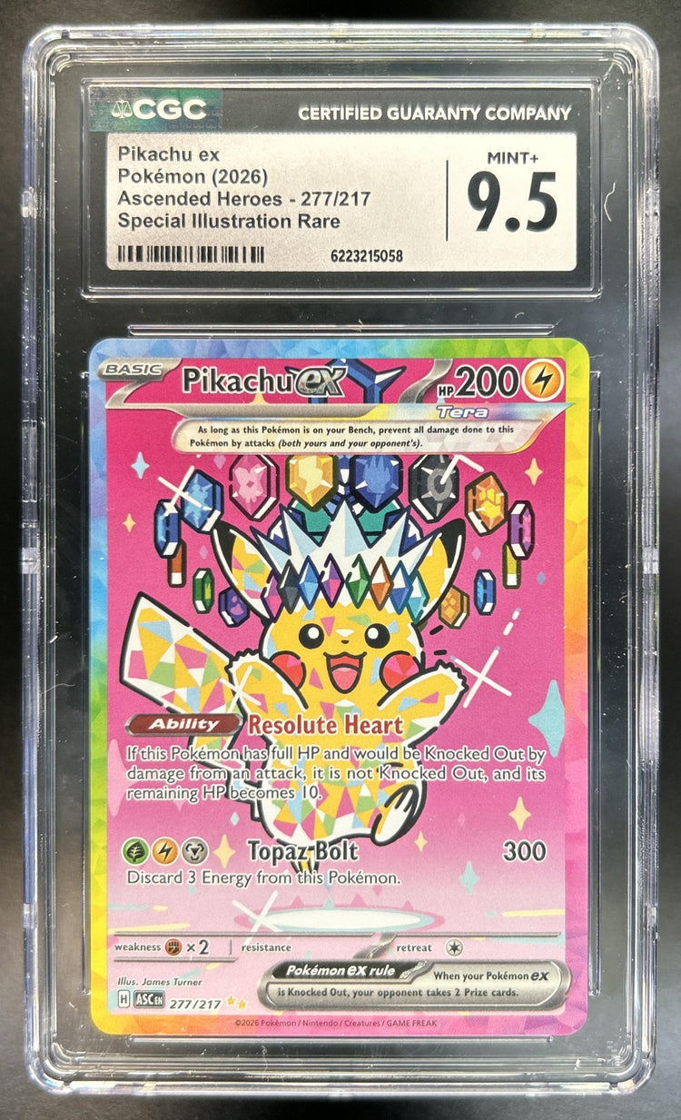 Pikachu ex front image