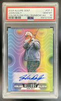 John Daly Allure #CF-7 Color Flow Full Rainbow Auto PSA 10