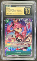 Perona Legacy of the Master #OP12-034 Alternate Art CGC Pristine 10