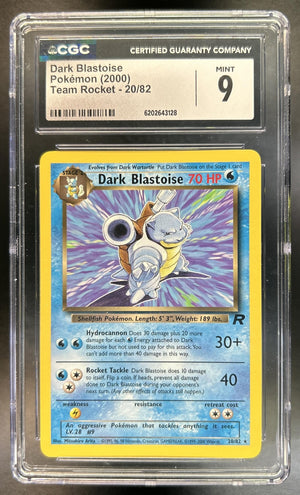 Dark Blastoise Team Rocket #20/82 CGC 9