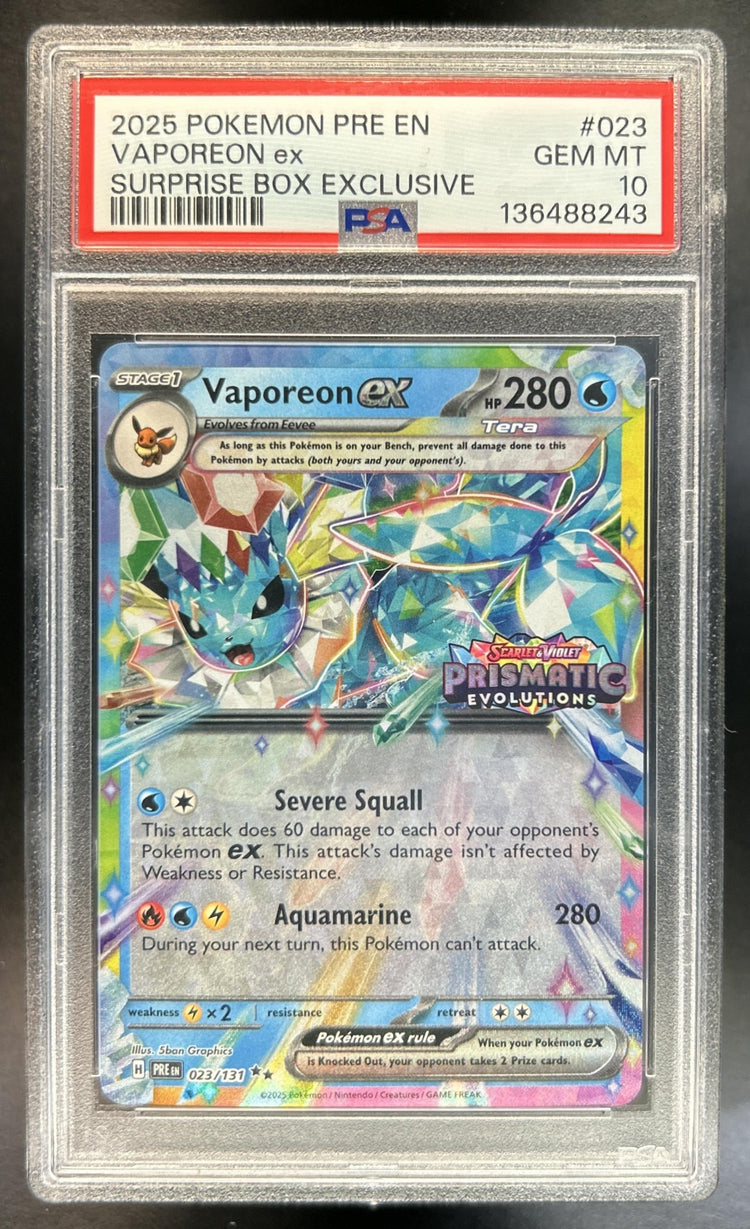 Vaporeon ex front image