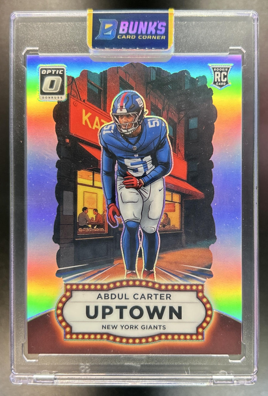 Abdul Carter 2025 Panini Donruss Optic #1 Uptown RC SSP Giants