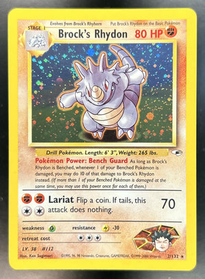 Brock's Rhydon Gym Heroes #002/132 Holo