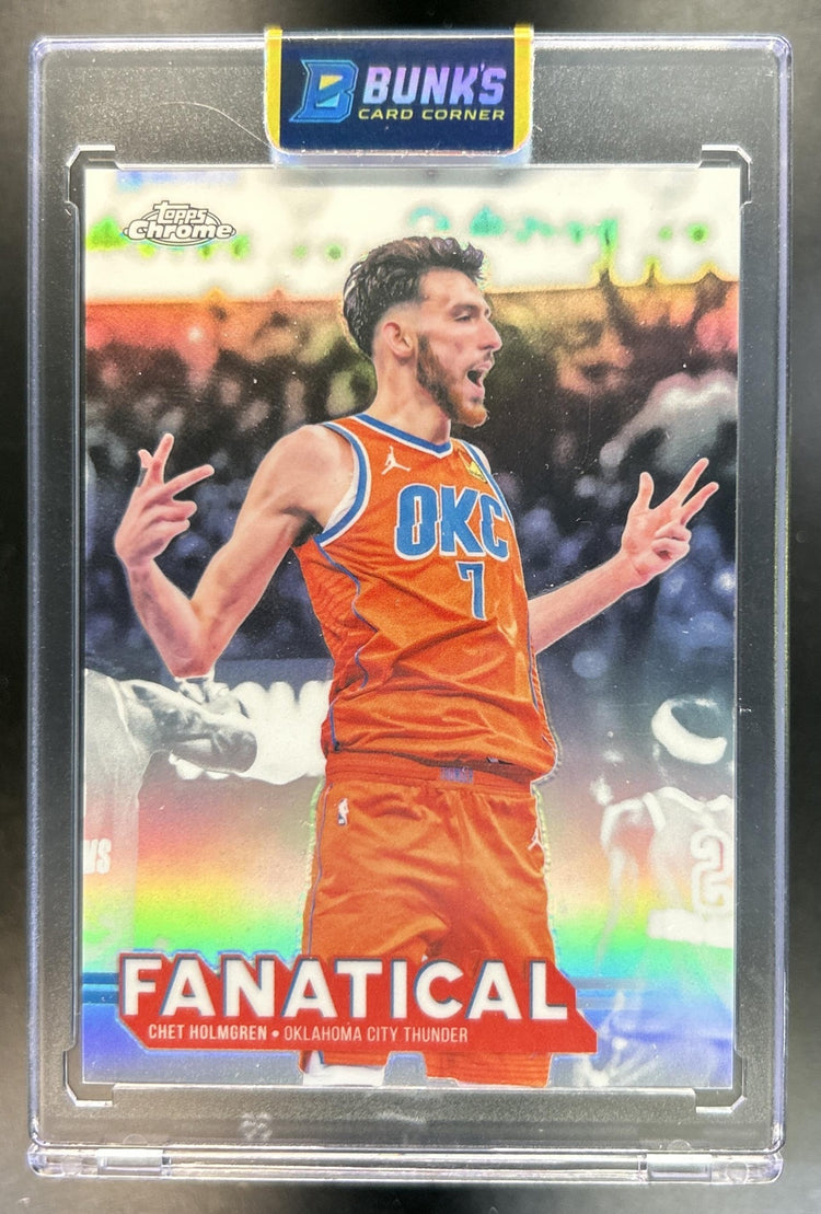 Chet Holmgren 2025-26 Topps Chrome Update #FAN-1 Fanatical Thunder