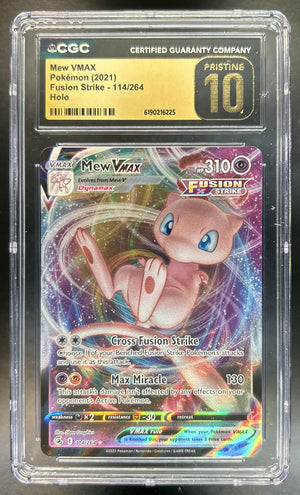 Mew VMAX Sword & Shield Fusion Strike #114/264 CGC Pristine 10