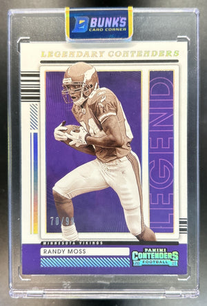 Randy Moss 2021 Panini Contenders #LGD-RMO Legendary Silver 70/99 Vikings
