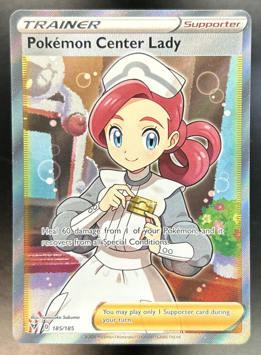 Pokemon Center Lady Sword & Shield Vivid Voltage #185/185