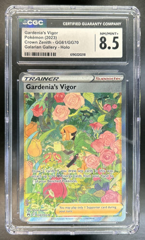 Gardenia's Vigor Sword & Shield Crown Zenith #GG61/GG70 Galarian Gallery CGC 8.5