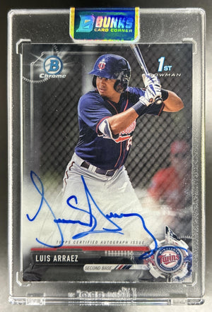 Luis Arraez 2017 Bowman Chrome #CPA-LA Auto 1st Prospect Twins
