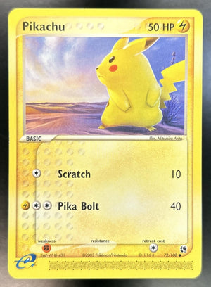 Pikachu EX Sandstorm #72/100