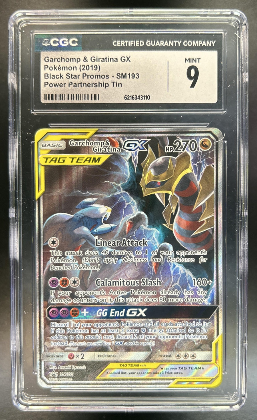 Garchomp & Giratina SM Black Star Promos #SM193 CGC 9