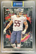 Lance Briggs 2024 Topps Finest #298 Black Refractor 10/15 Rare Bears