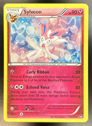 Sylveon XY Furious Fists #72/111 Cracked Ice Holo LP/MP