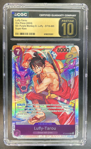 Luffy-Tarou A Fist of Divine Speed JP #ST18-005 Secret Rare CGC Pristine 10