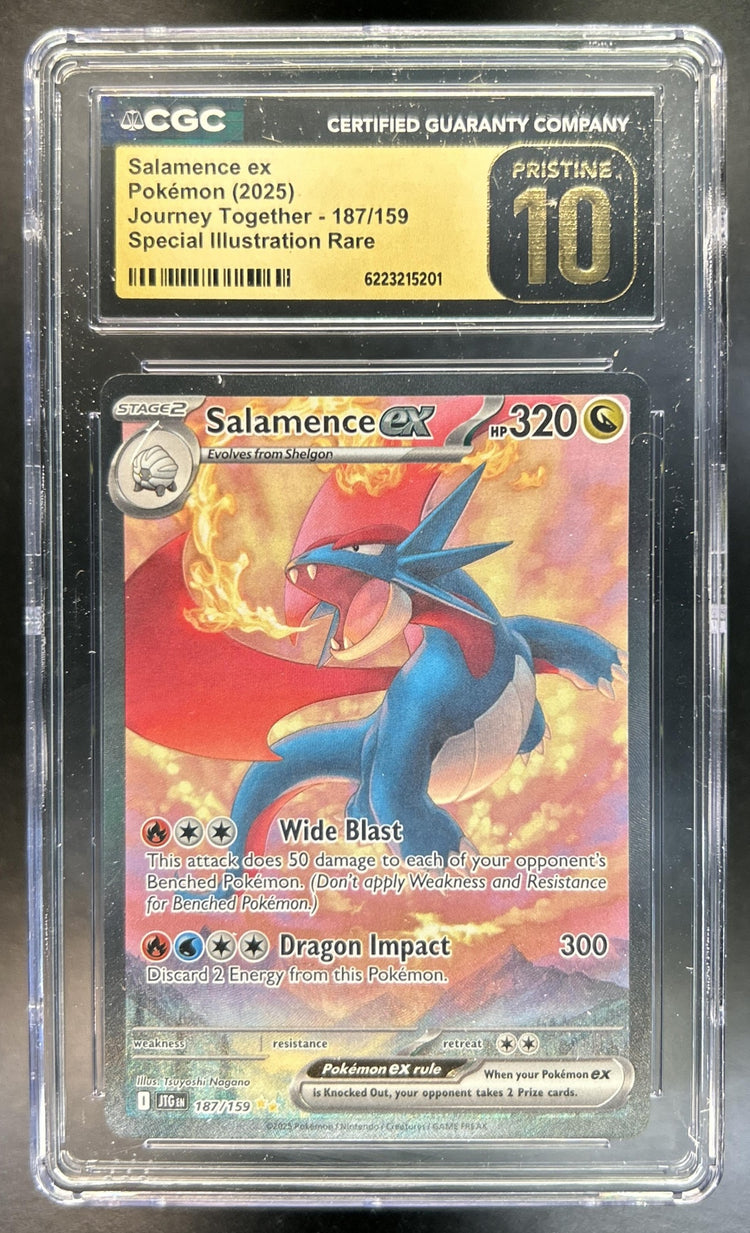 Salamence ex Journey Together #187/159 CGC Pristine 10