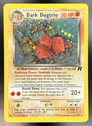 Dark Dugtrio Team Rocket First Edition #6/82 Holo