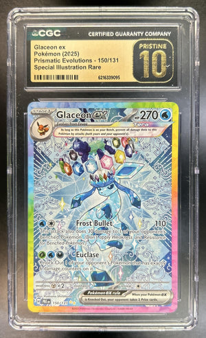 Glaceon ex Prismatic Evolutions #150/131 Special Illustration Rare CGC 10