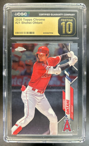 Shohei Ohtani 2020 Topps Chrome #21 Angels CGC Pristine 10