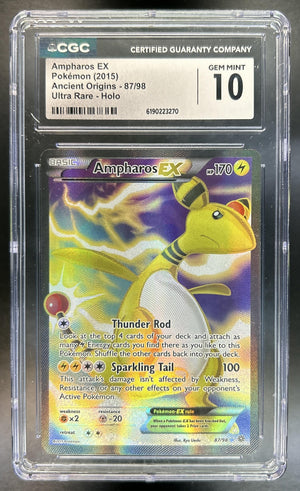 Ampharos XY Ancient Origins #87/98 CGC 10 Pop 4