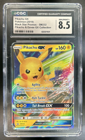 Pikachu SM Black Star Promos #SM232 CGC 8.5