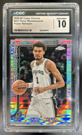 Victor Wembanyama 2025-26 Topps Chrome #221 Pulsar Refractor Spurs CGC 10