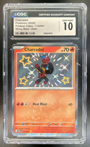 Charcadet Paldean Fates #114/091 CGC 10