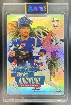 Dalton Rushing 2025 Topps Update #HA-48 Homefield Advantage RC SSP Dodgers