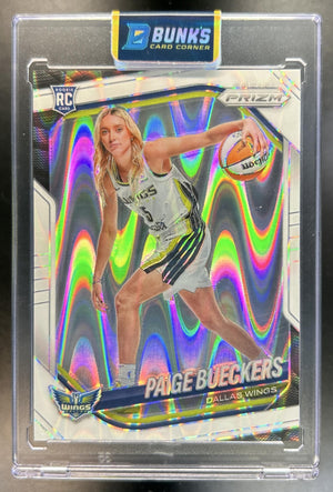 Paige Bueckers 2025 Panini WNBA Prizm #147 White Seismic RC Wings