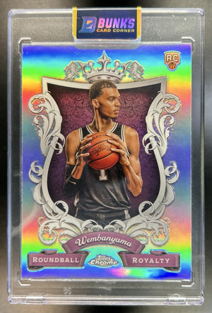 Victor Wembanyama 2023-24 Topps Chrome #RR-26 Roundball Royalty Refractor RC Spurs