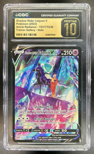 Shadow Rider Calyrex V 2022 Pokemon Sword & Shield Astral Radiance #TG17/TG30 Trainer Gallery CGC Pristine 10