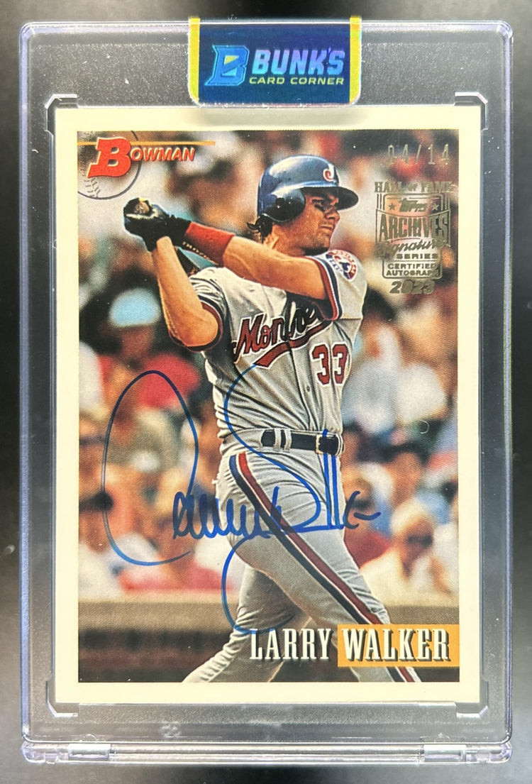 Larry Walker 1993 Bowman #100 Expos